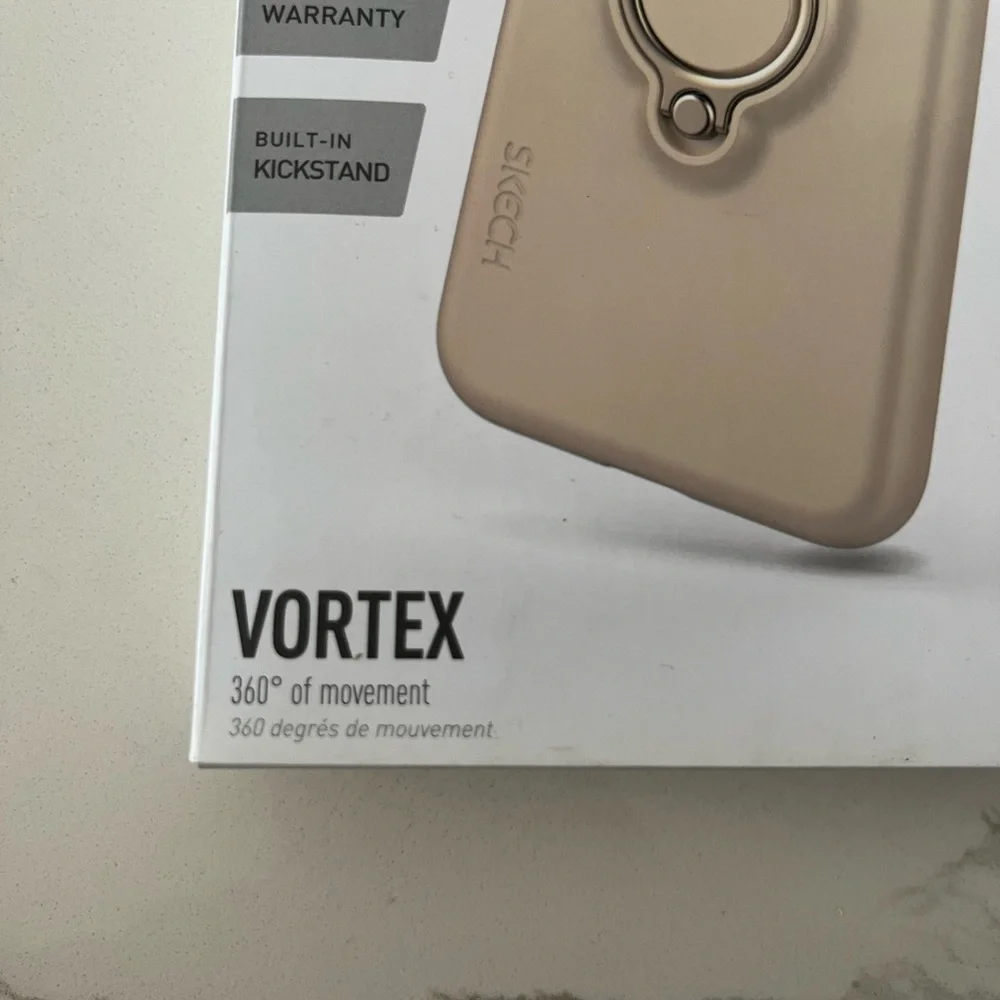 New Vortex Ring Holder Phone Case for iPhone Xs/X - Gold